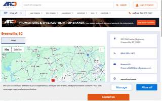 Arc3 Gases of Greenville website