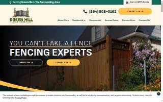 Green Hill Fence Company website