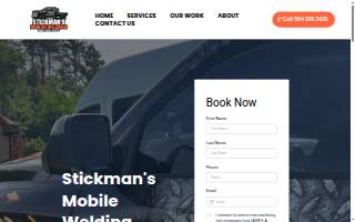 Stickmans mobile welding Service website