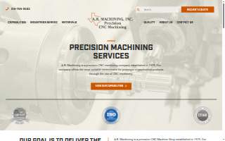 A & R Machining website