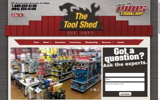 Tool Shed Inc website