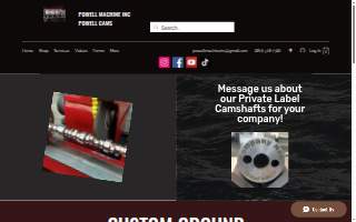 Powell Machine Inc. website