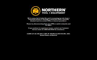 Northern Tool + Equipment of Greenville website