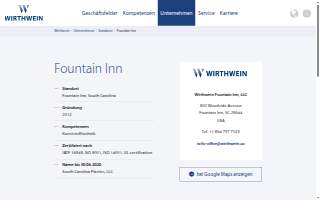 Wirthwein Fountain Inn, LLC website