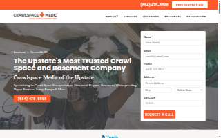 Crawlspace Medic of the Upstate website