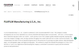 Fujifilm Distribution Center website