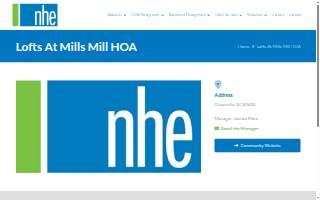 The Lofts at Mills Mill website