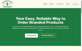 Promotions Unlimited, Greenville website