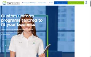 Signatures Apparel website