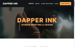 Dapper Ink - Screen Printers and Designers website