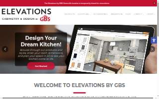 Elevations Design Showroom website