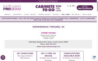 Cabinets To Go of Taylors website