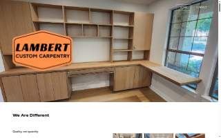 Lambert Custom Carpentry website