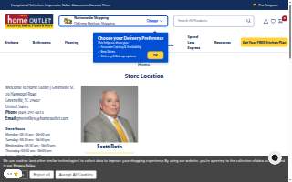 Home Outlet of Greenville website