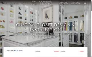Carolina Closets website