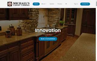 Michael's Custom Cabinets website