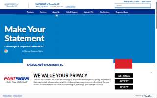 FASTSIGNS of Greenville website