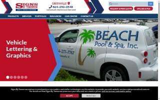 Signs By Tomorrow Greenville website