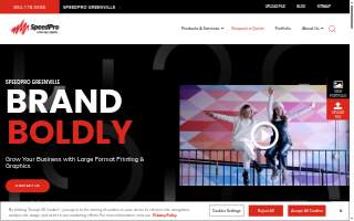 SpeedPro Greenville website