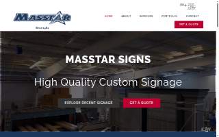 Masstar Signs website