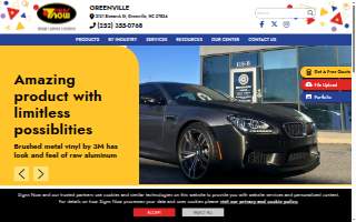 Signs Now Greenville website