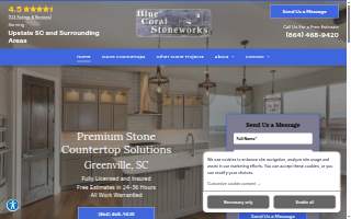 Blue Coral Stoneworks website