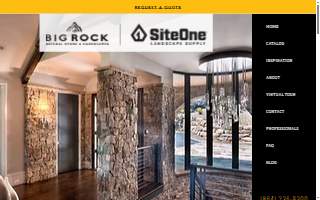 Big Rock Natural Stone and Hardscapes website