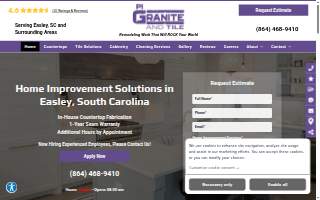P.I. Granite and Tile website