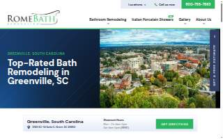 Rome Bath Remodeling of Greenville website