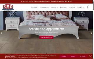 BMG Flooring & Tile Center website