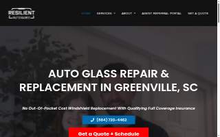 Resilient Auto Glass website