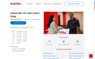 Safelite AutoGlass of Greenville website