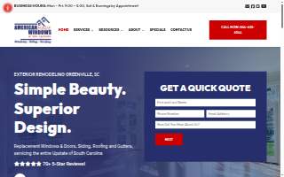 American Made Windows of the Upstate website