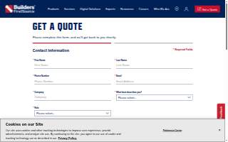 Builders FirstSource of Greenville website