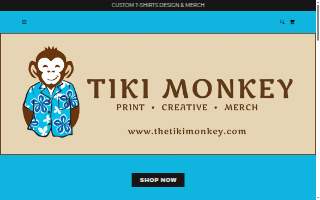 Tiki Monkey Screen Printing website