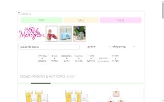 The Pink Monogram website