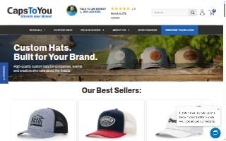CapsToYou - Custom Hats in Greenville, South Carolina website
