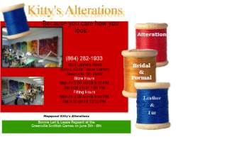 Kitty's Alterations website