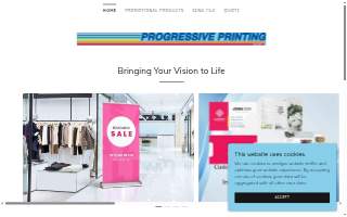 Progressive Printing website