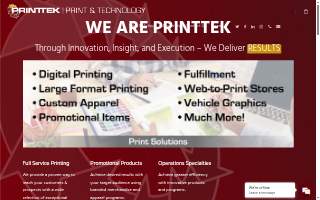 Printtek Inc website