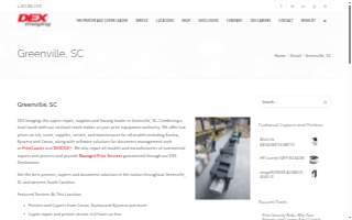 DEX Imaging Inc of Greenville website