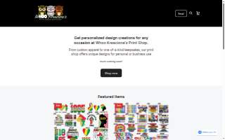 Whoo Kreacione'z website