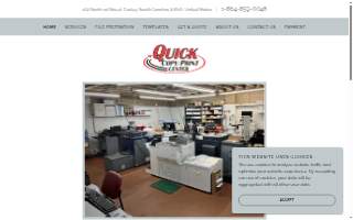 Quick Copy/Print Center website