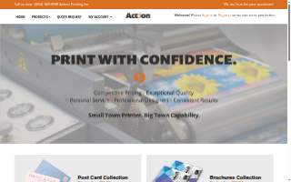 Action Printing, Inc. website