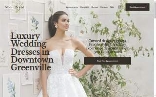 Bloom Bridal website