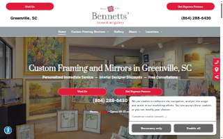 Bennetts Frame & Art Express website