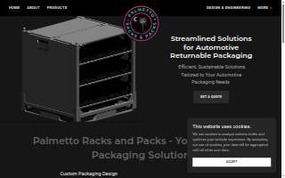 Palmetto Racks & Packs website