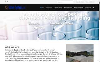 Custom Synthesis LLC website