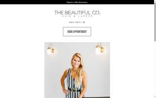The Beautiful Co. Hair & Lashes website