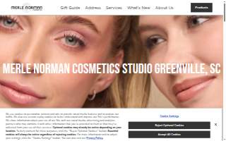 Merle Norman Cosmetics Studio website